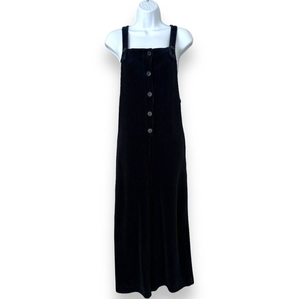 Madewell Texture & Thread Jumpsuit Navy Corduroy Stretch Button XXS